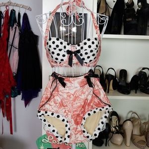 Retro Two Piece Swimsuit